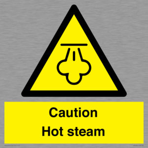 Caution Hot steam